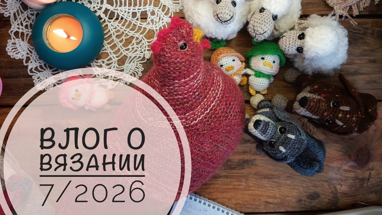 Влог 6/2026 о вязании💛