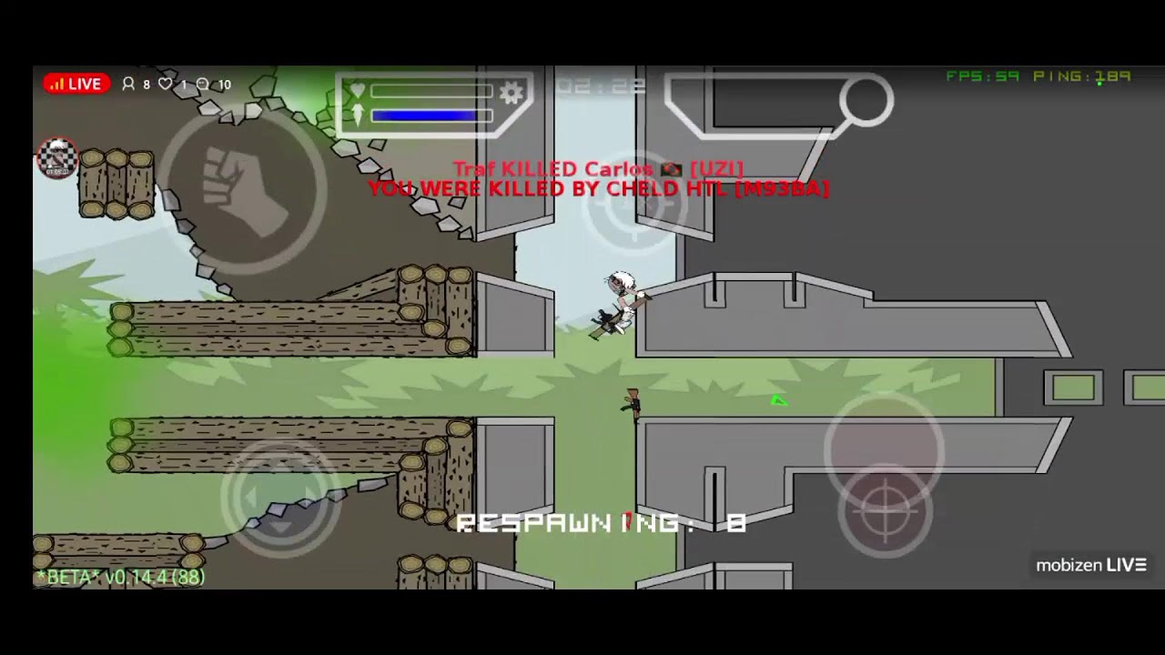 Mini Militia Classic Gameplay Kaiky Nível 13 no Rank