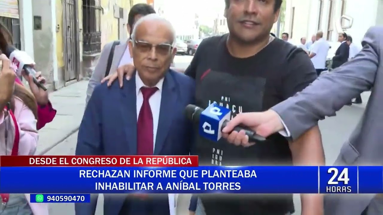 Aníbal Torres: Pleno del Congreso rechaza inhabilitar por 10 años a expremier
