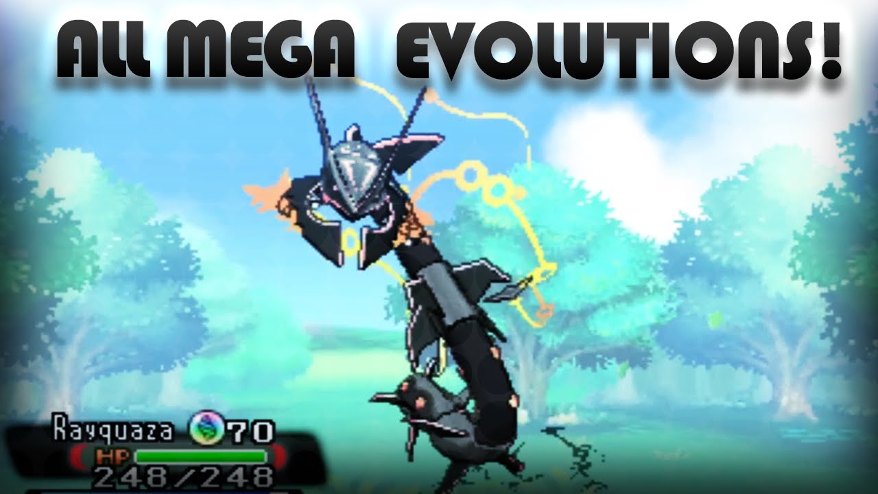 All NEW Pokemon ORAS Shiny Mega Evolutions And Primal Reversion! - Mootypwns