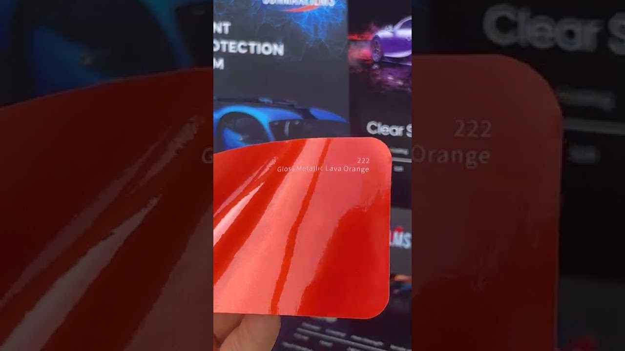 SUNMAXFILMS COLORS 222 Gloss Metallic Lava Orange
