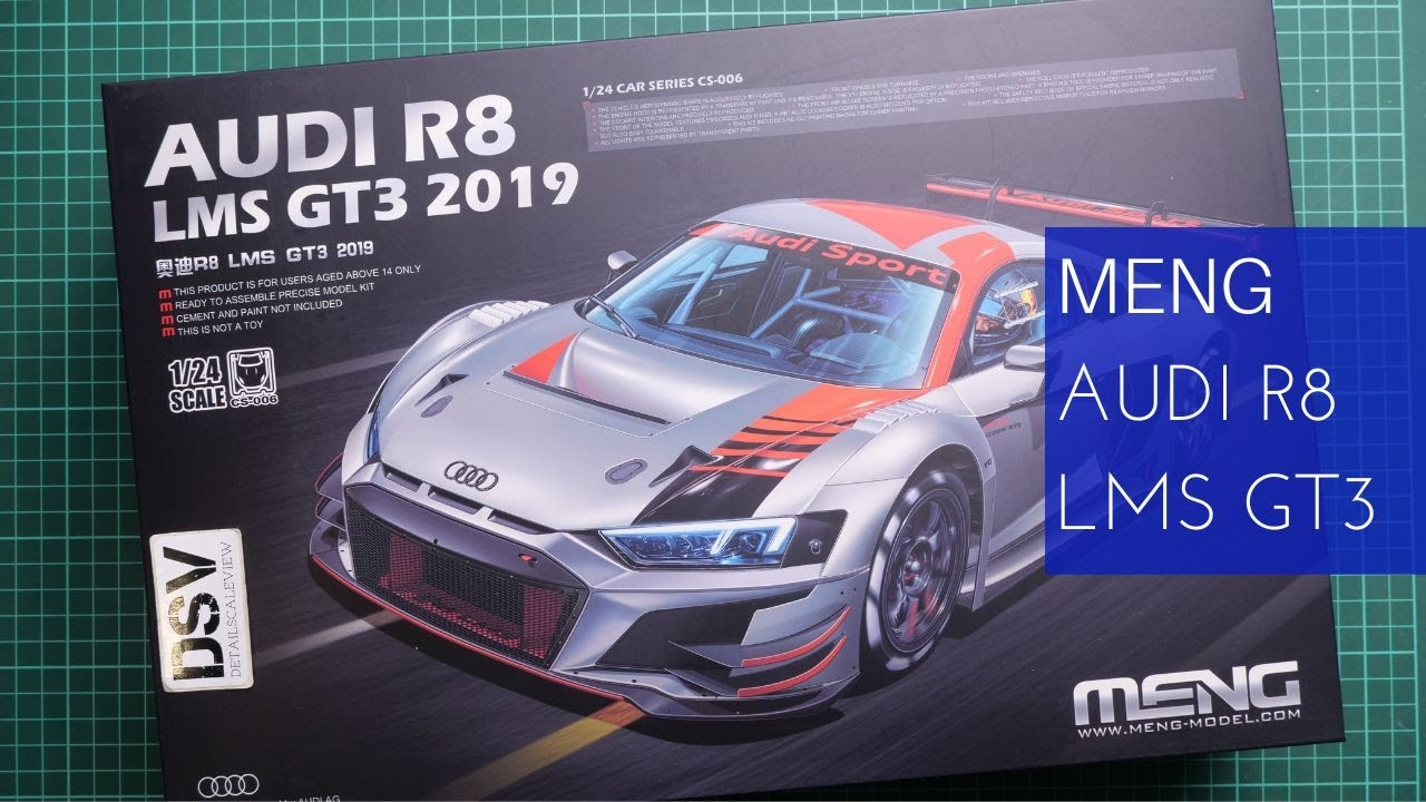 Meng 1/24 Audi R8 LMS GT3 2019 (CS-006) Review