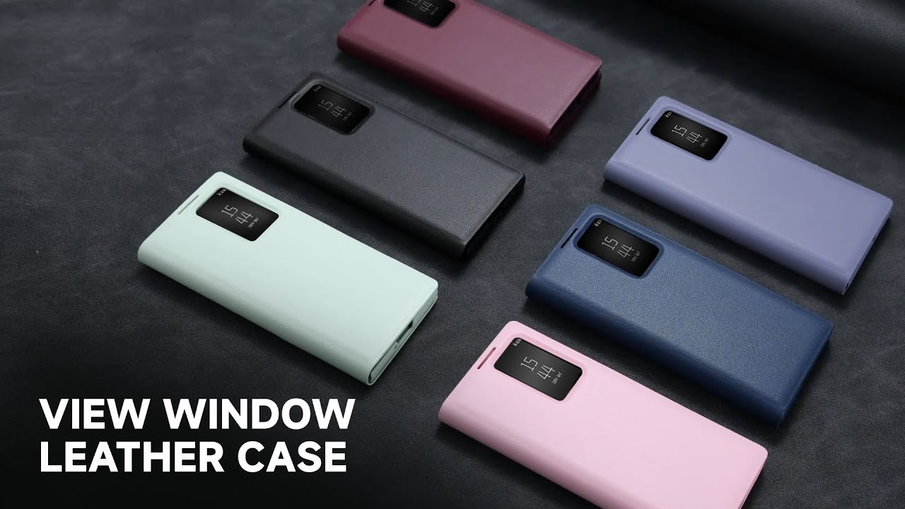 How To Use Answer Calls Smart Window Leather Case for Samsung Galaxy S25 S24 S23 S22 Z Fold4 Series