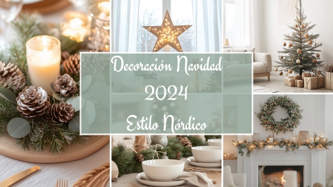 Decoración Navidad 2024: Estilo Nórdico con Minimalismo y Calidez #ideasparanavidad #navidad2024