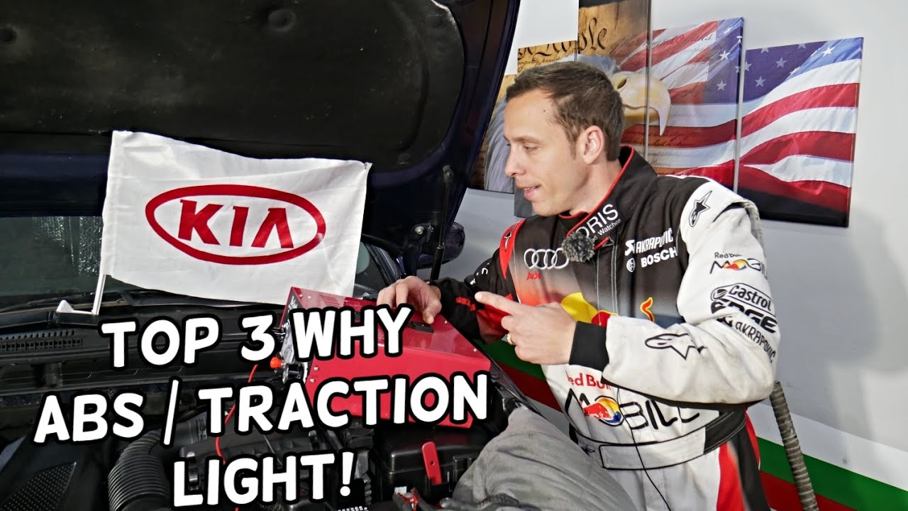 TOP 3 WHY ABS LIGHT TRACTION CONTROL LIGHT ON KIA FORTE SOUL RIO SPORTAGE SORENTO OPTIMA