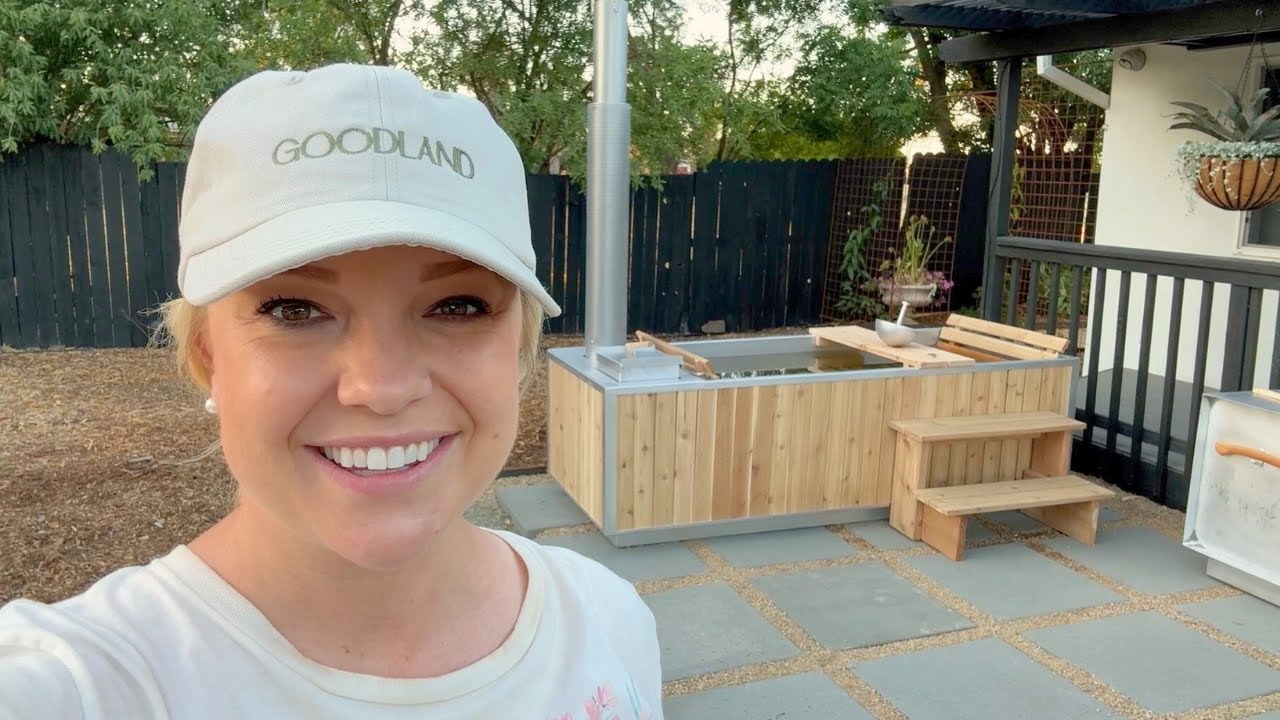 Wood Fired Hot Tub Is In! 🙌🏼🔥🤗 Goodland Wood Burning Hot Tub Install and Set Up