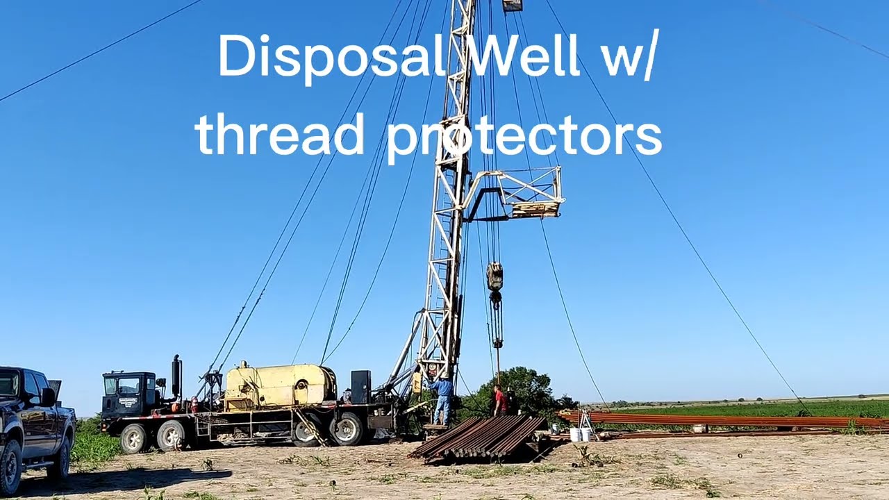 Running in a Disposal with my automatic N14 Well Service Rig