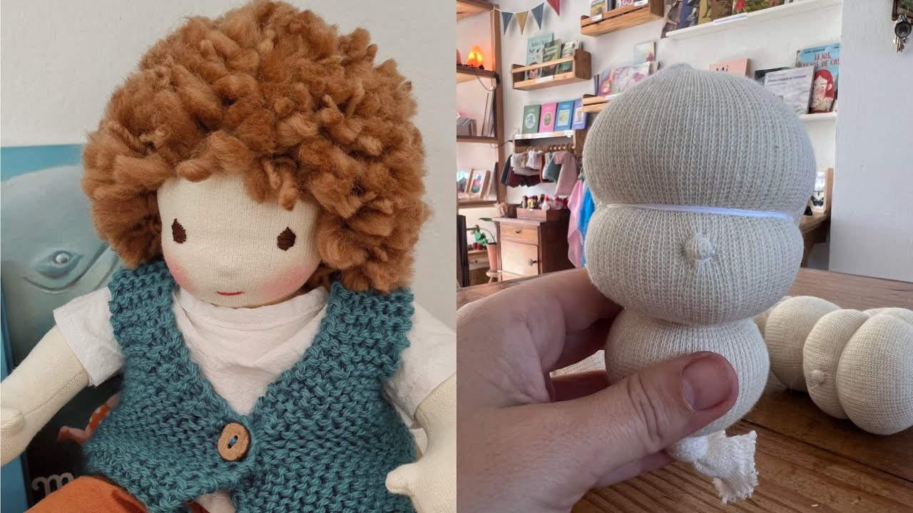 Cómo hacer la cabeza de un muñeco Waldorf I Parte 1 | Taller Dollmaker