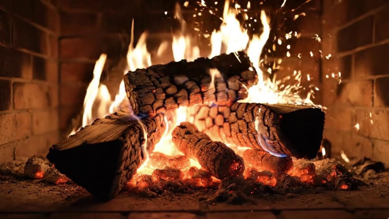 Live Cozy Fireplace Crackling Sounds | ASMR for Deep Sleep
