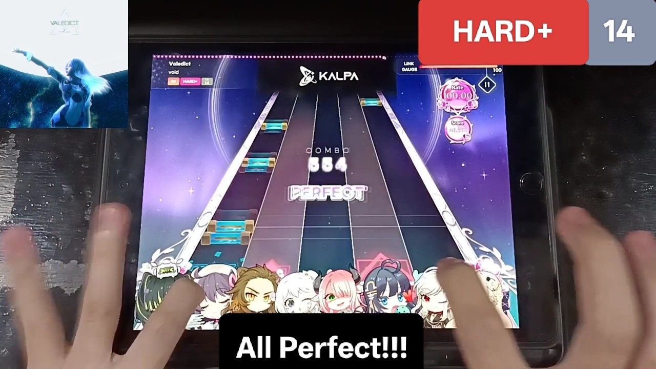 [KALPA]    Valedict - [HARD+ / 14] 「手元動画/2本指 ALL PERFECT」(Darkmoon)