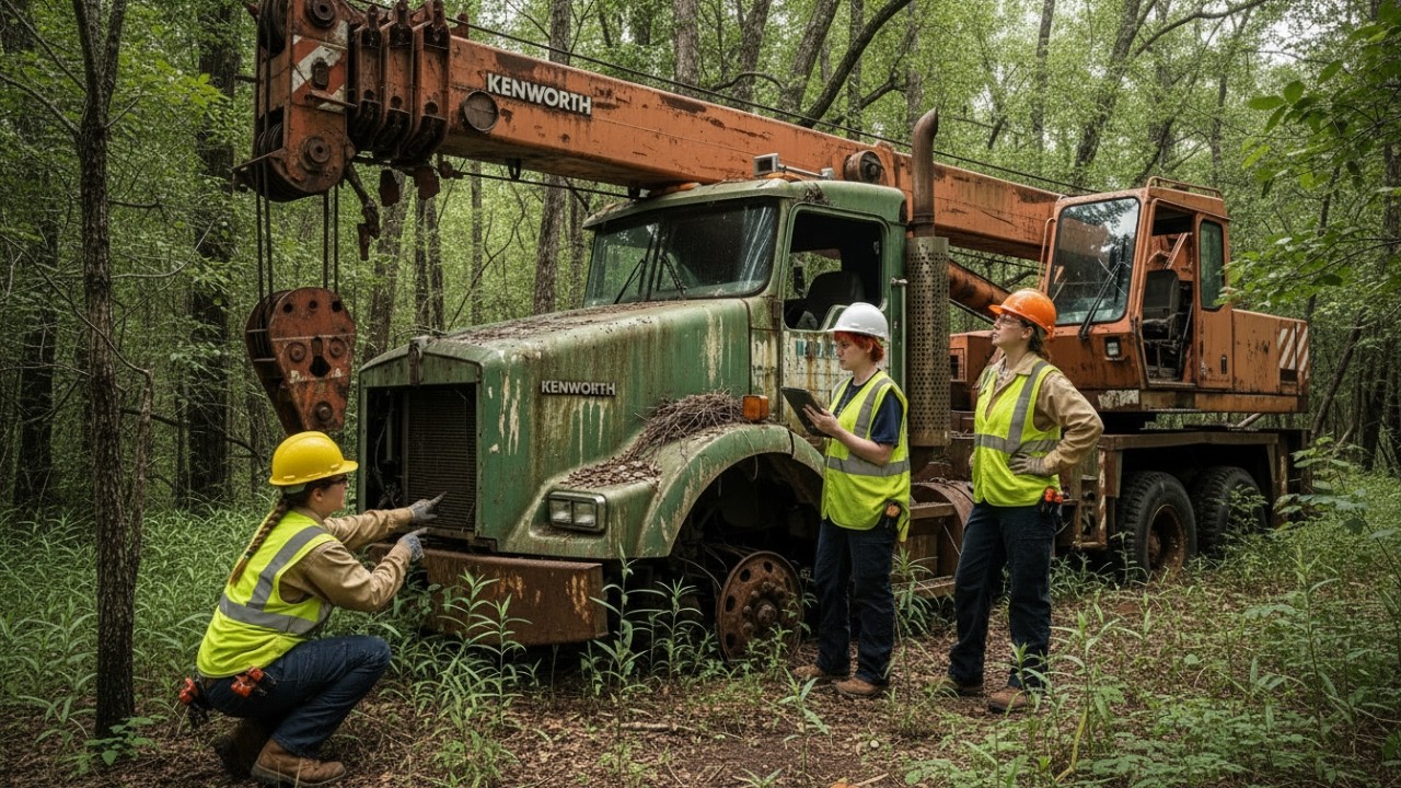 15 Years Lost in the Wilderness — A Forgotten Boom Truck Crane Found!