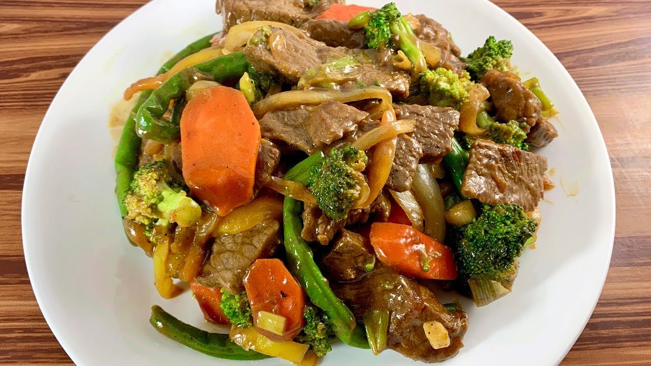 Говядина с брокколи — китайская кухня