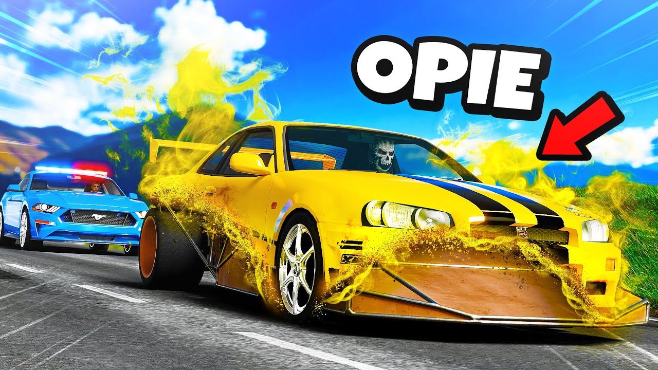 Transforming Flip Car Destroys Cops In GTA 5 RP