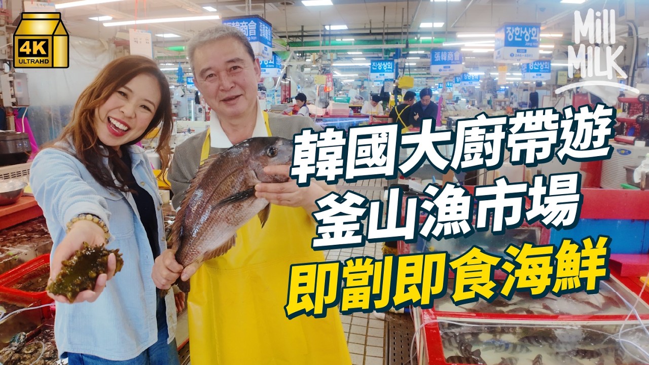 #MM｜跟韓國大廚食盡韓國釜山美食  首爾人推介姨母發辦人氣烤牛腸店 刺身師傅帶路釜山漁市場揀海鮮即劏即食 食朴寶劍心水市集小巷隱世豬肉湯飯 望海景嘆在地炭烤牛排骨名店｜#Local帶tour #4K