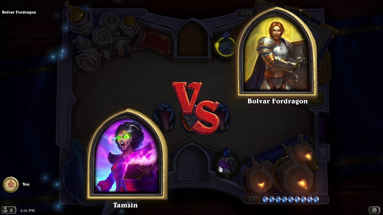 Book of Mercenaries Tamsin vs Bolvar Fordragon | Hearthstone Book of Mercenaries