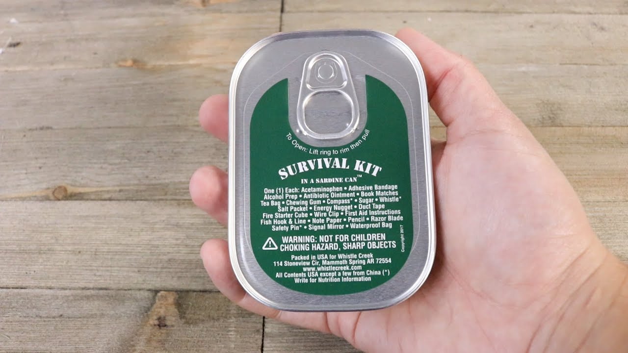 O MENOR KIT DE SOBREVIVÊNCIA DO MUNDO CABE EM UMA LATA DE SARDINHAS