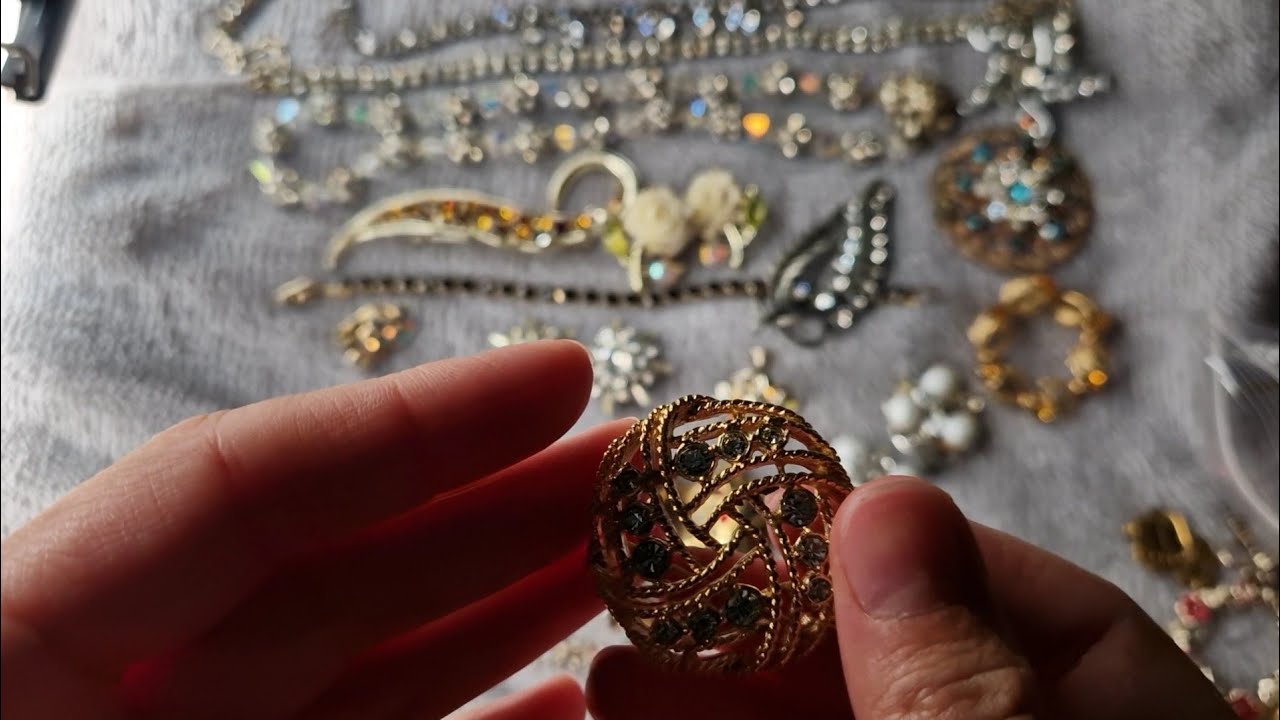 Асмр Распаковка.  Посылка с винтажными украшениями. Тихий голос. ASMR JEWELRY.  soft spoken