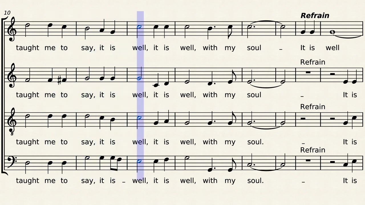 When Peace, Like a River  It is Well with my Soul  - Soprano