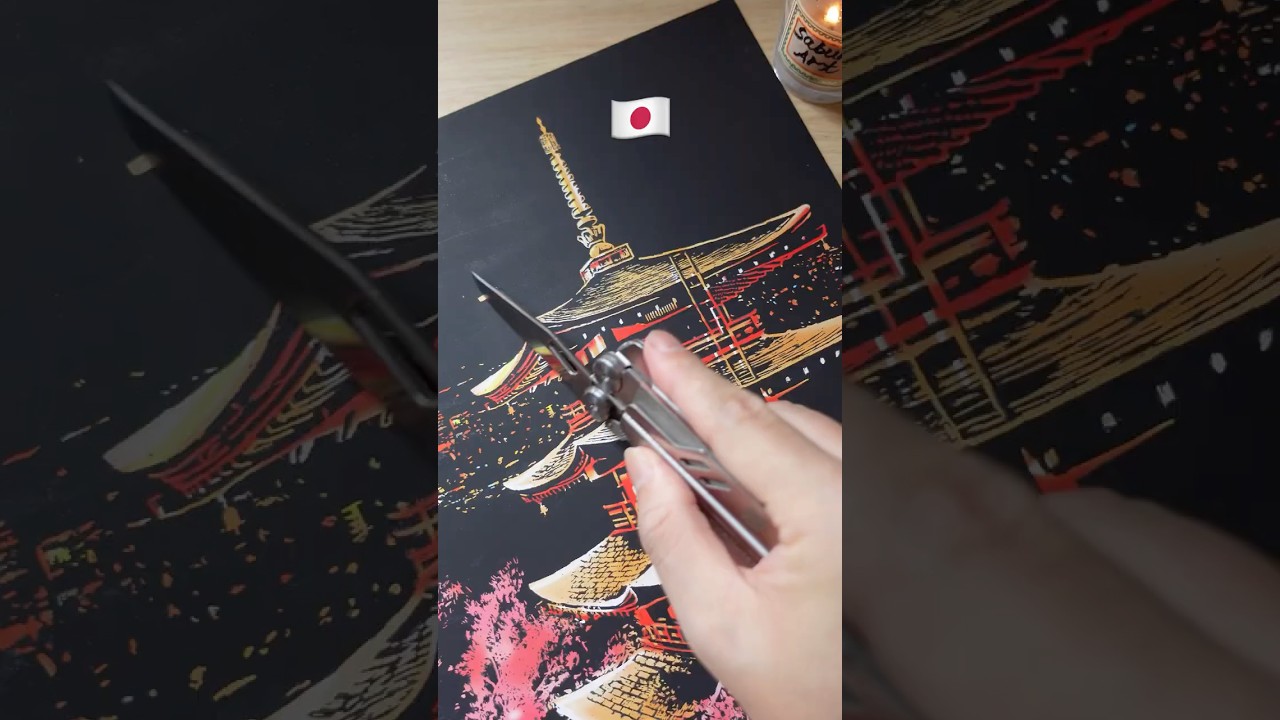 🇯🇵Fuji Scratch Reveal: What&rsquo;s Hidden?🌸 #japan #painting #art