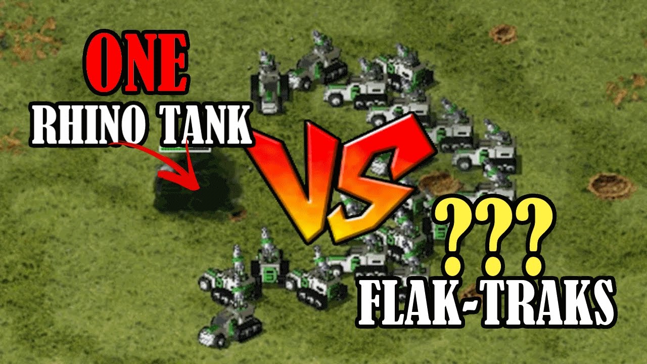 Can you guess how many Flak Traks it takes to beat a Rhino Tank?