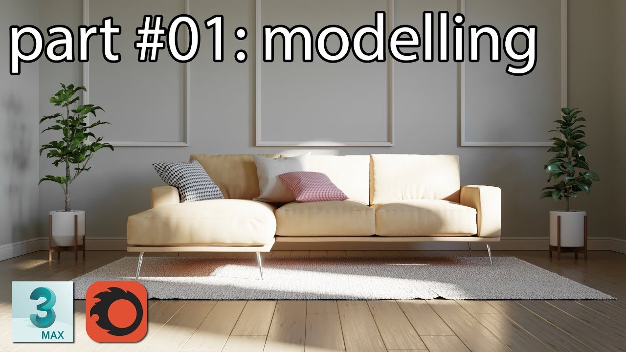 3dsmax Corona Interior Render Tutorial - part 01 modelling