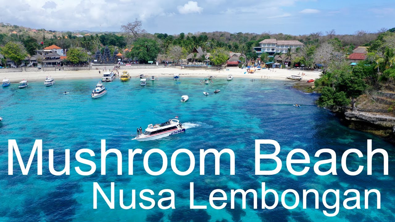 Mushroom Beach Nusa Lembongan 4k drone video dji mavic 2 pro