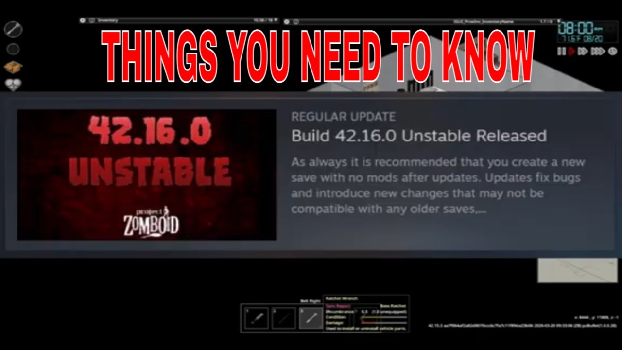 Project Zomboid Build 42.16 update