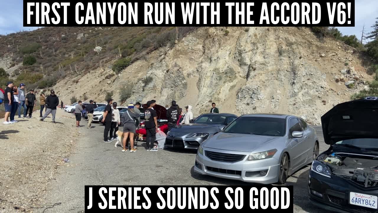 40+ CARS WERE AT THIS CANYON CRUISE | ACCORD V6 FIRST CANYON RUN IN AZUSA WITH PROJECT SOCAL