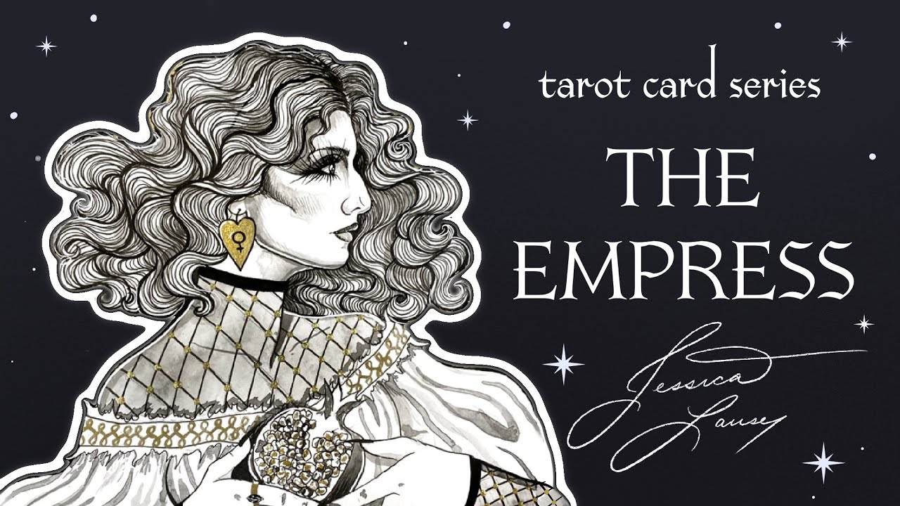 The Empress Tarot Card Painting Process // jlauserart