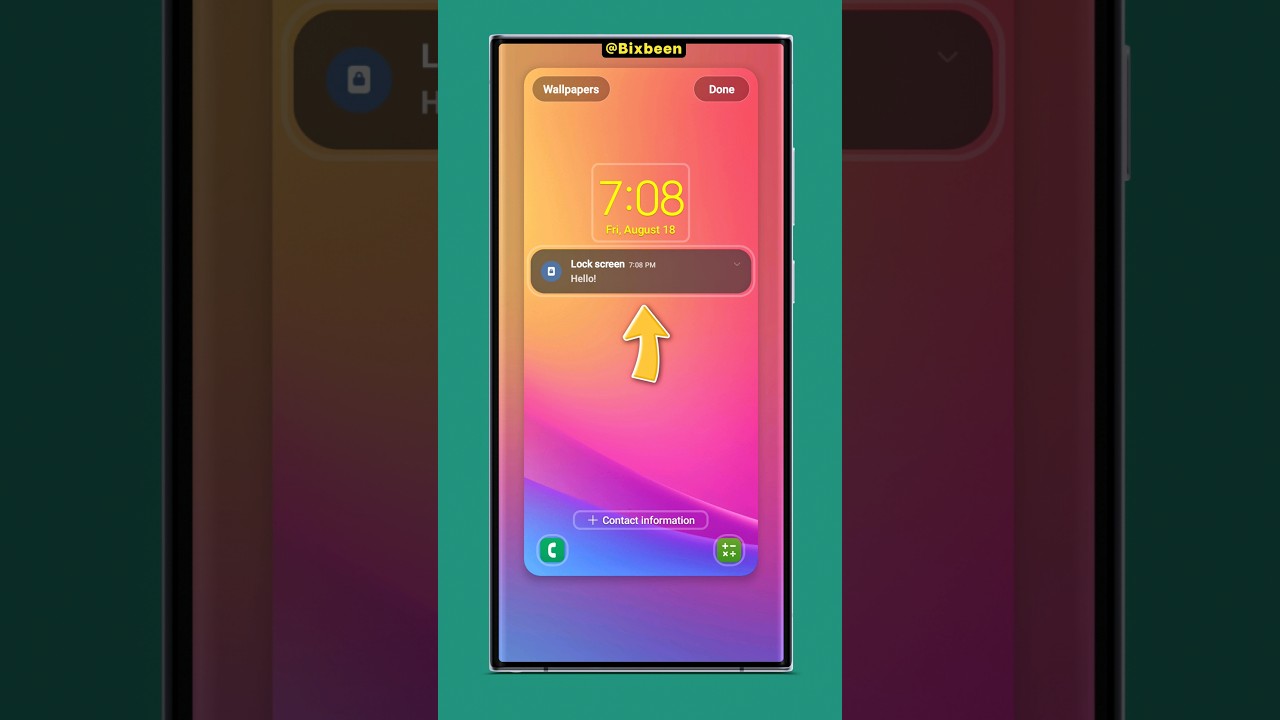 Make Notifications Transparent on lock screen | Samsung