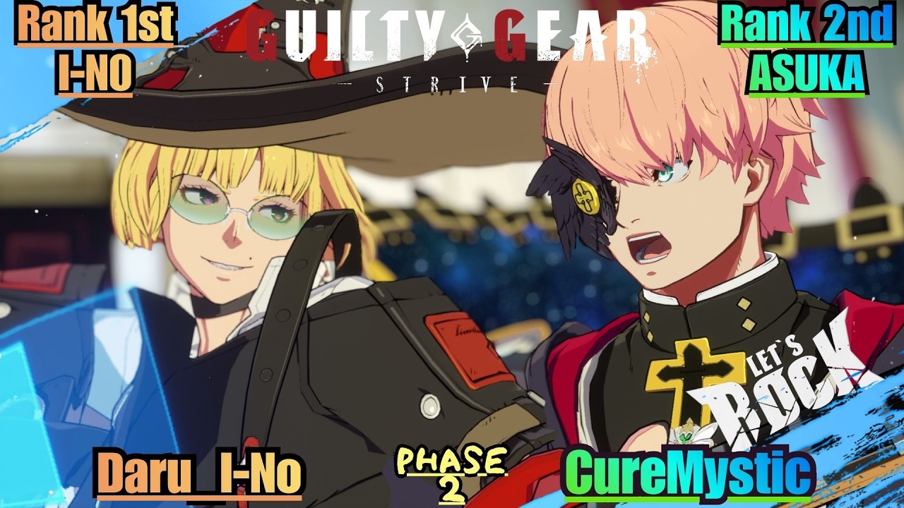 GGST➤Rank 1st I-No / イノ [ Daru_I-No ] vs Rank 2nd ASUKA / 飛鳥 [ CureMystic/キュアミスティック ] Guilty Gear