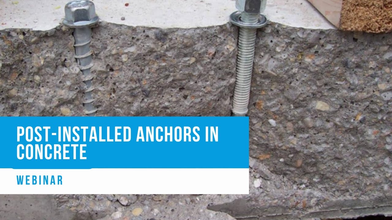 Bossong Webinar at BCT - Post-installed Anchors in concrete