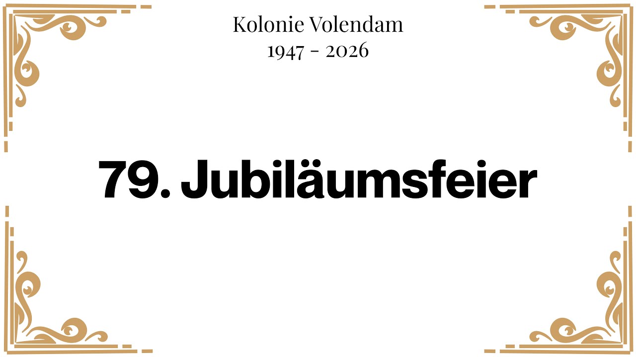 79. Jubiläumsfeier der Kolonie Volendam