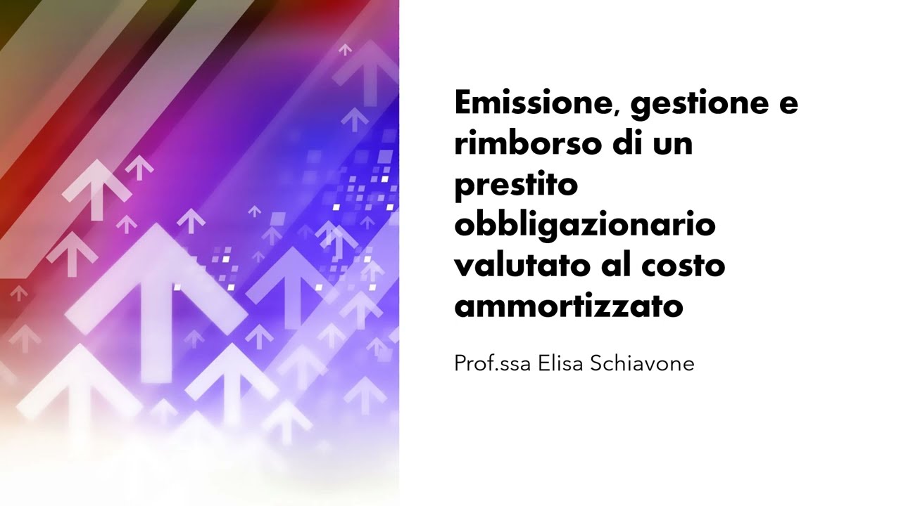 13. Emissione gestione e rimborso di un prestito obbligazionario valutato al costo ammortizzato