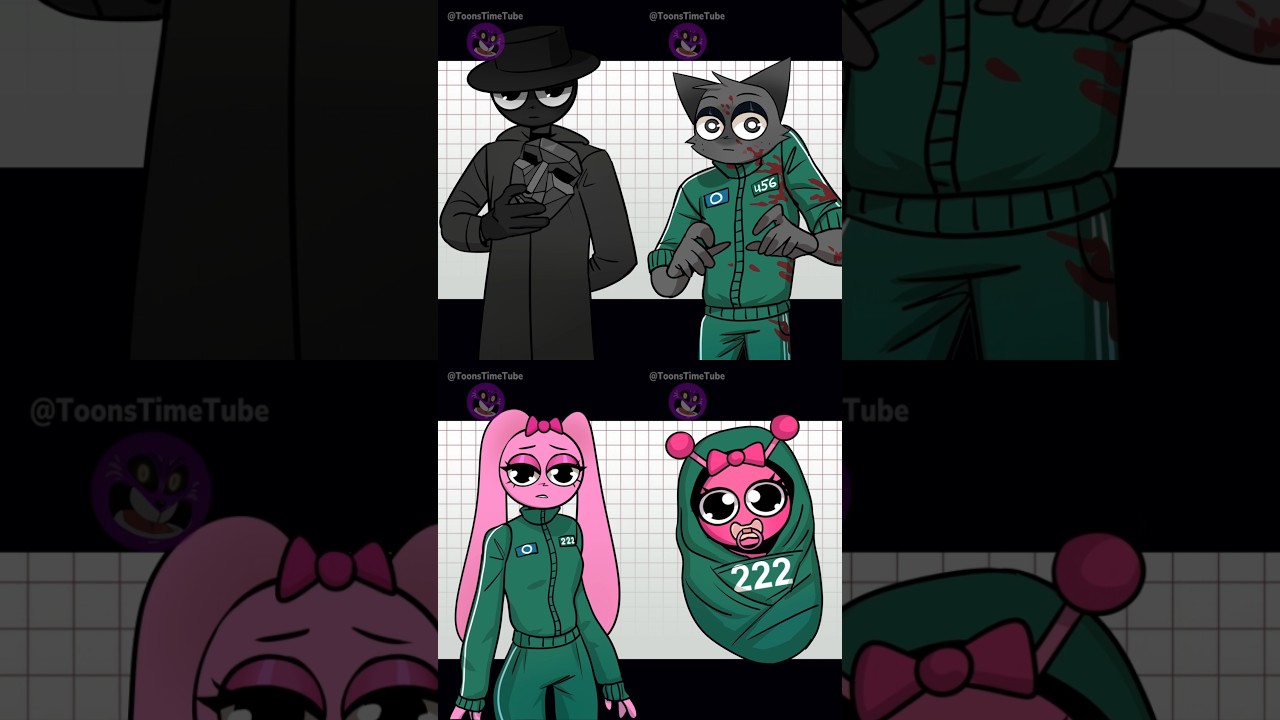Sprunki x Squid game compilation #squidgame #sprunki