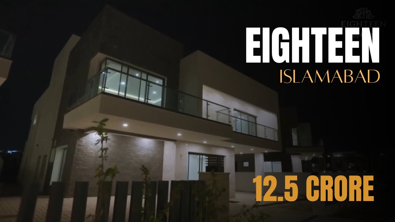 Eighteen 1 kanal luxury house tour | in islamabad site visit