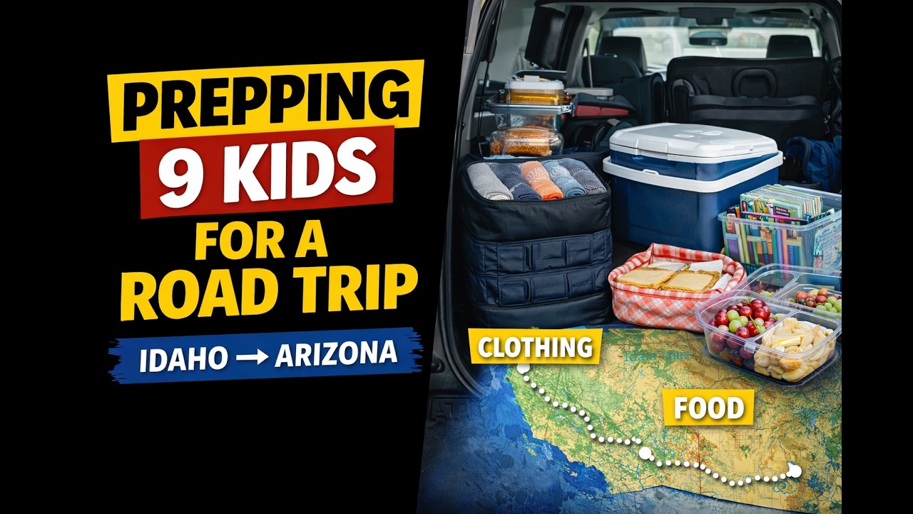 Everything It Takes to Prep a Family of 9 for a Road Trip | Idaho to Arizona