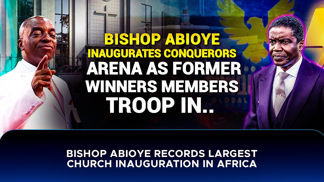 Bishop Abioye Inaugurate New Church Building As Oyedepo Winners Members Troop In #bishopdavidoyedepo