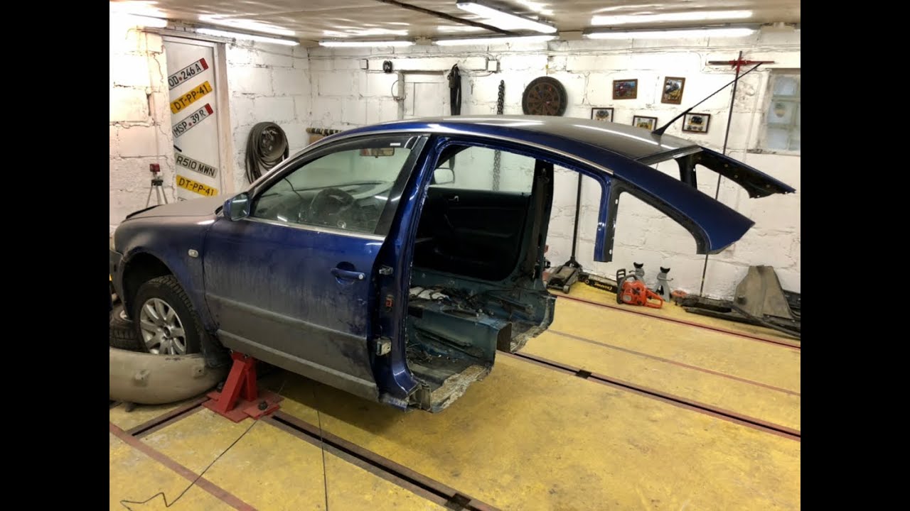 Fixing a SALVAGE Volkswagen Passat. Rear clip.