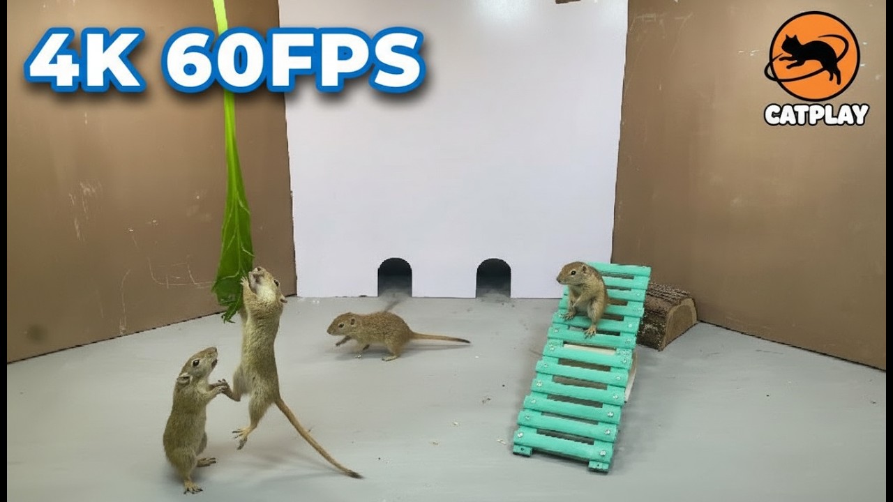 Cat TV Videos for Cats to Watch Mouse 🐭 Real Mice Hide & Seek | NON-STOP Hunt Mode 😺 8H 4K 60FPS