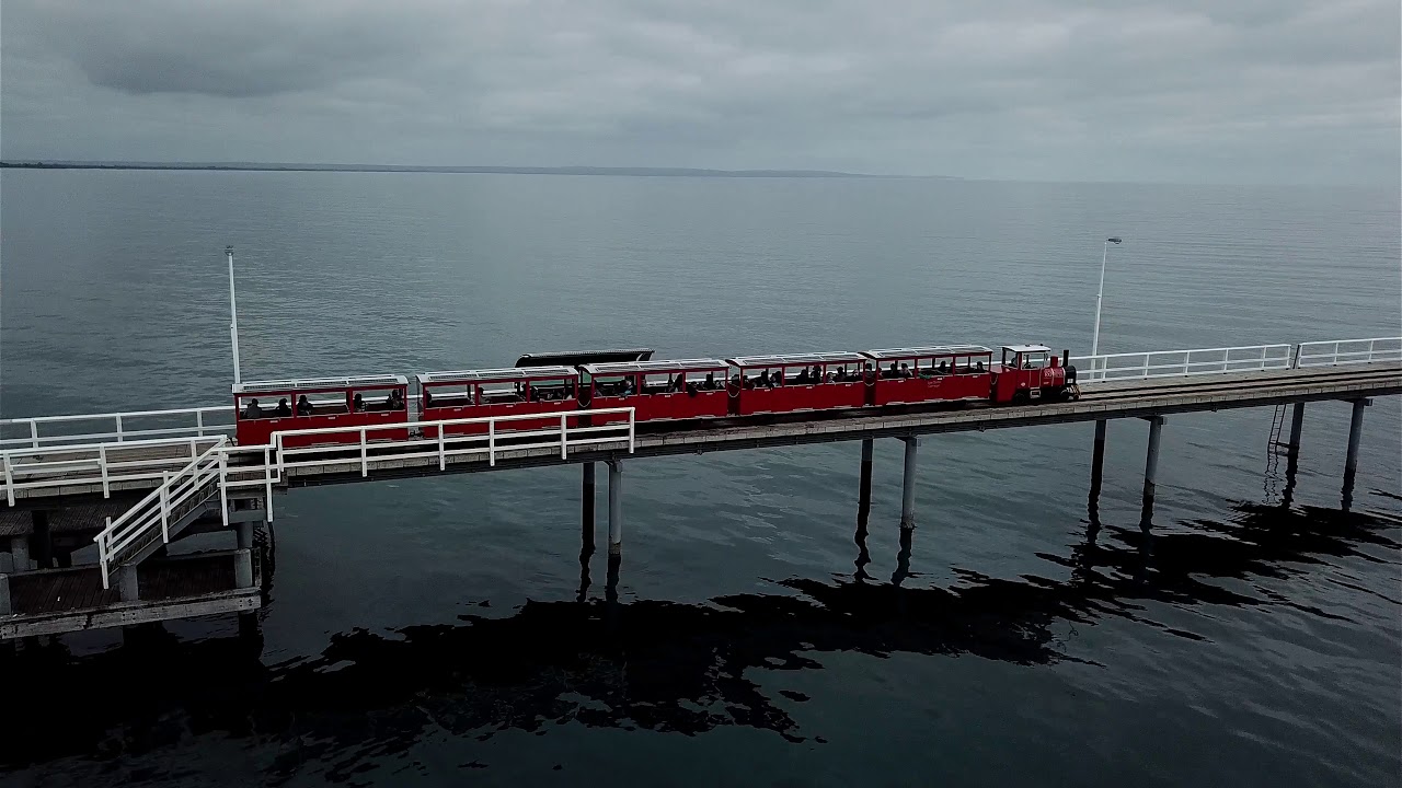 Busselton Jetty Train Trip   Mavic Pro Drone Footage   4K