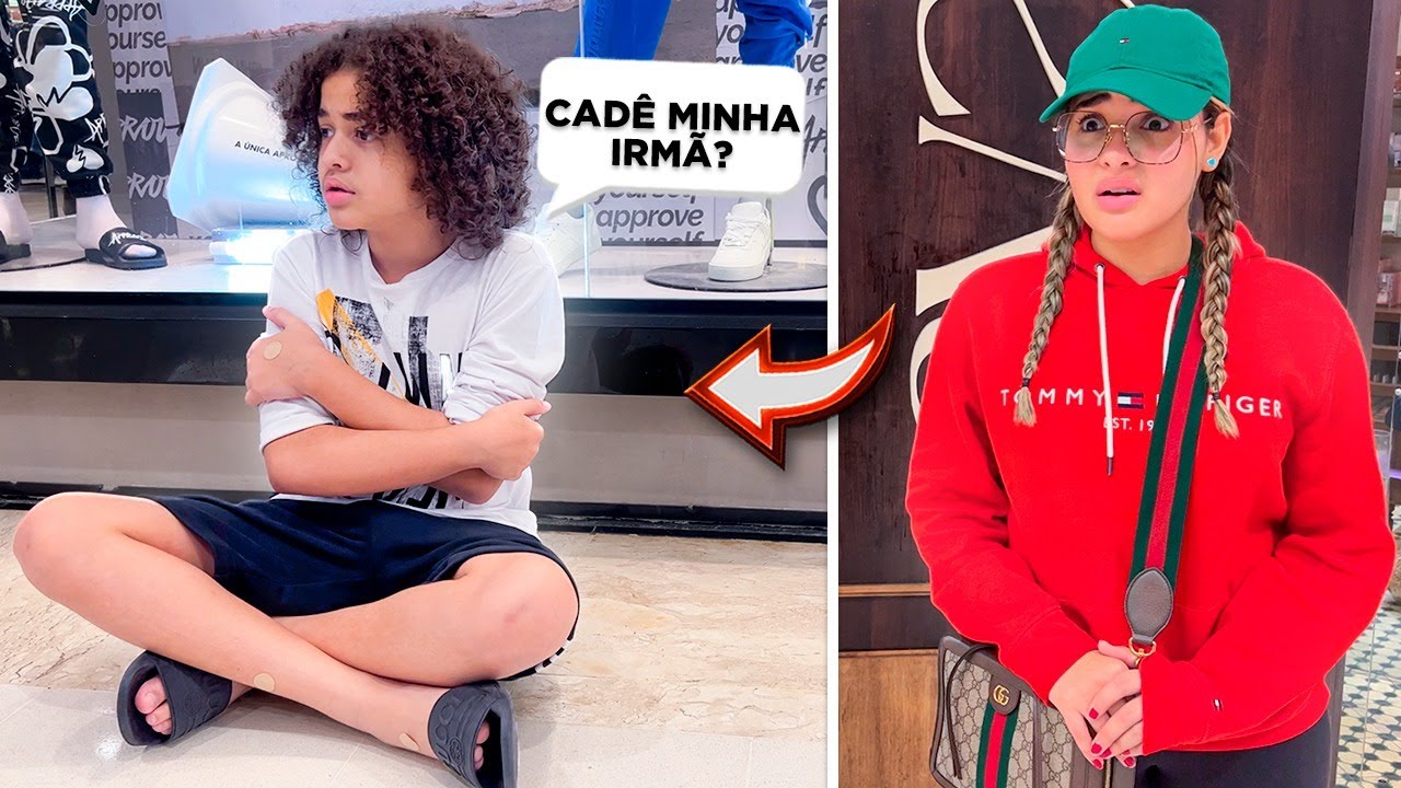 FUI FAZER COMPRAS E PERDI MEU IRMÃO NO SHOPPING  😭😭😭