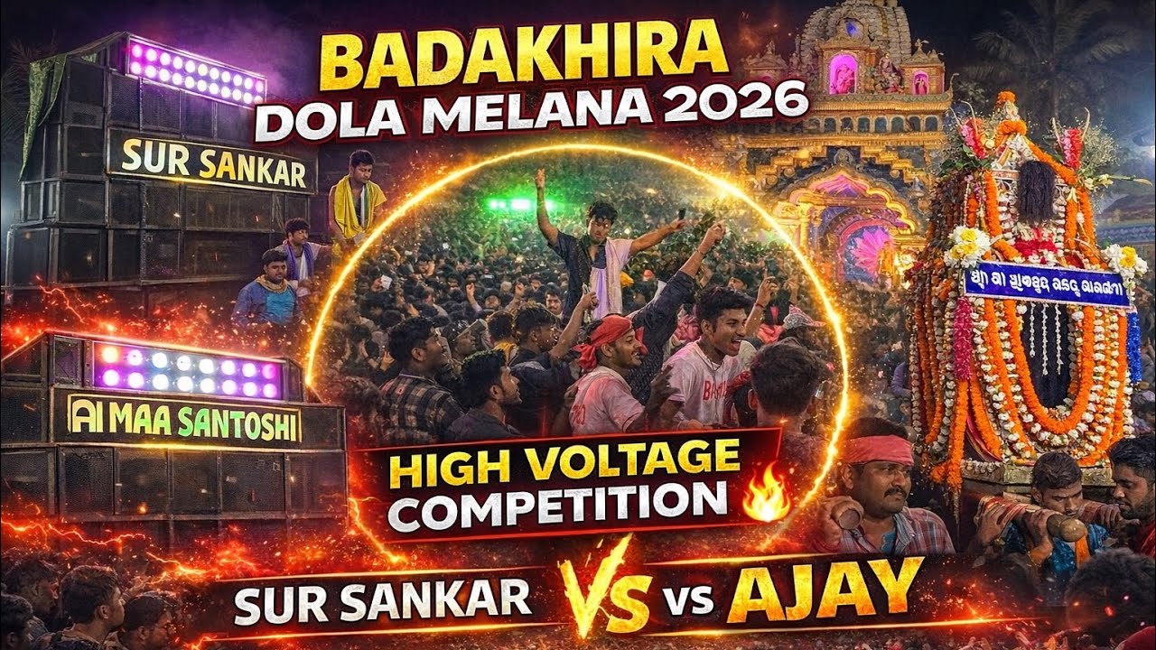 BADAKHIRA DOLA MELANA 2026 | HIGH VOLTAGE COMPETITION MARKET 🔥 | SUR SANKAR vs AJAY | FULL VIDEO 