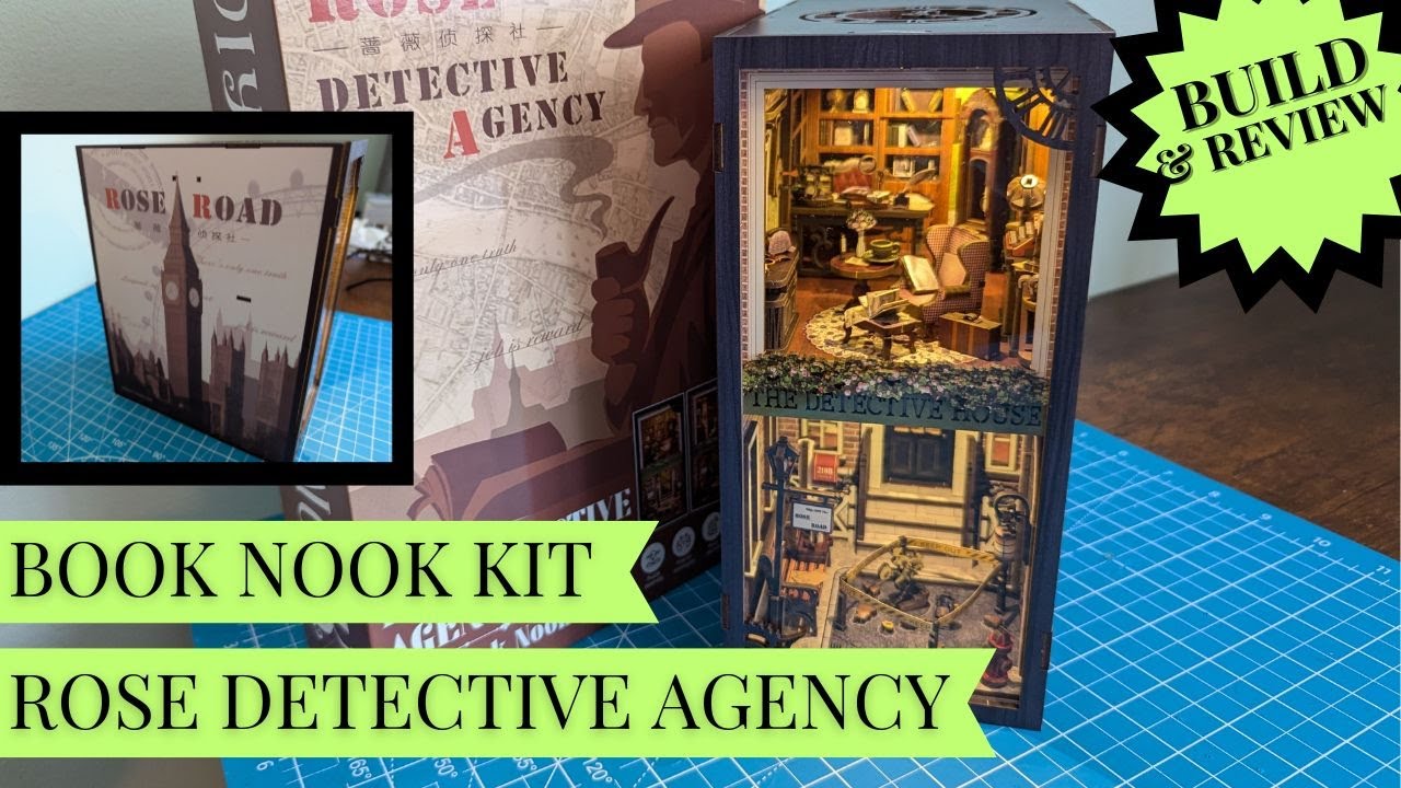 ROSE DETECTIVE AGENCY BOOK NOOK KIT build and review.