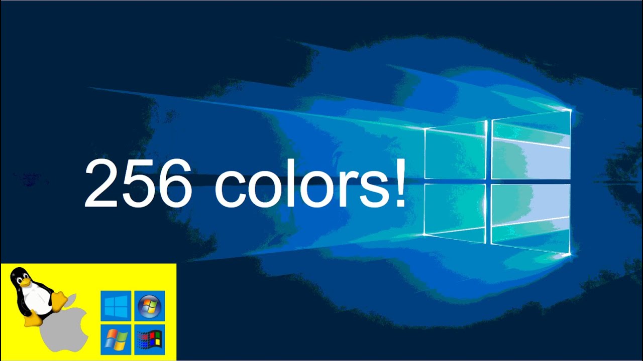 Windows 10 in 256 colors!