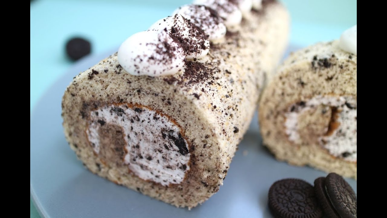 Oreo Roll Cake オレオロールケーキ～オレオたっぷり♡