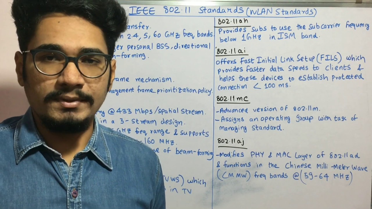 Wireless Technology | Tutorial #61 | IEEE 802.11 Standards