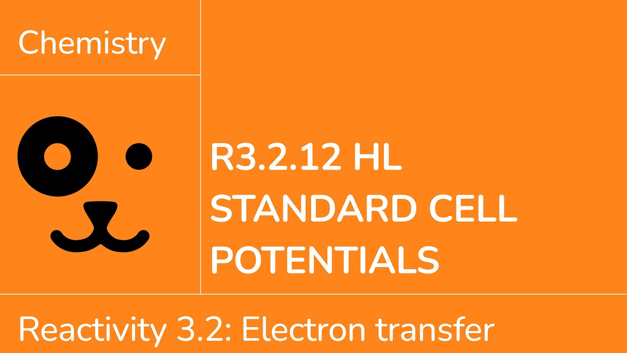 Reactivity 3.2.12 HL Standard Cell Potentials [IB Chemistry HL]