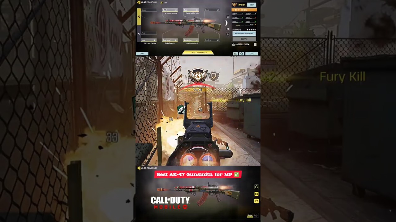 Best AK-47 [ICB Rifle] Gunsmith for MP | Best Assault Rifle Loadout COD Mobile