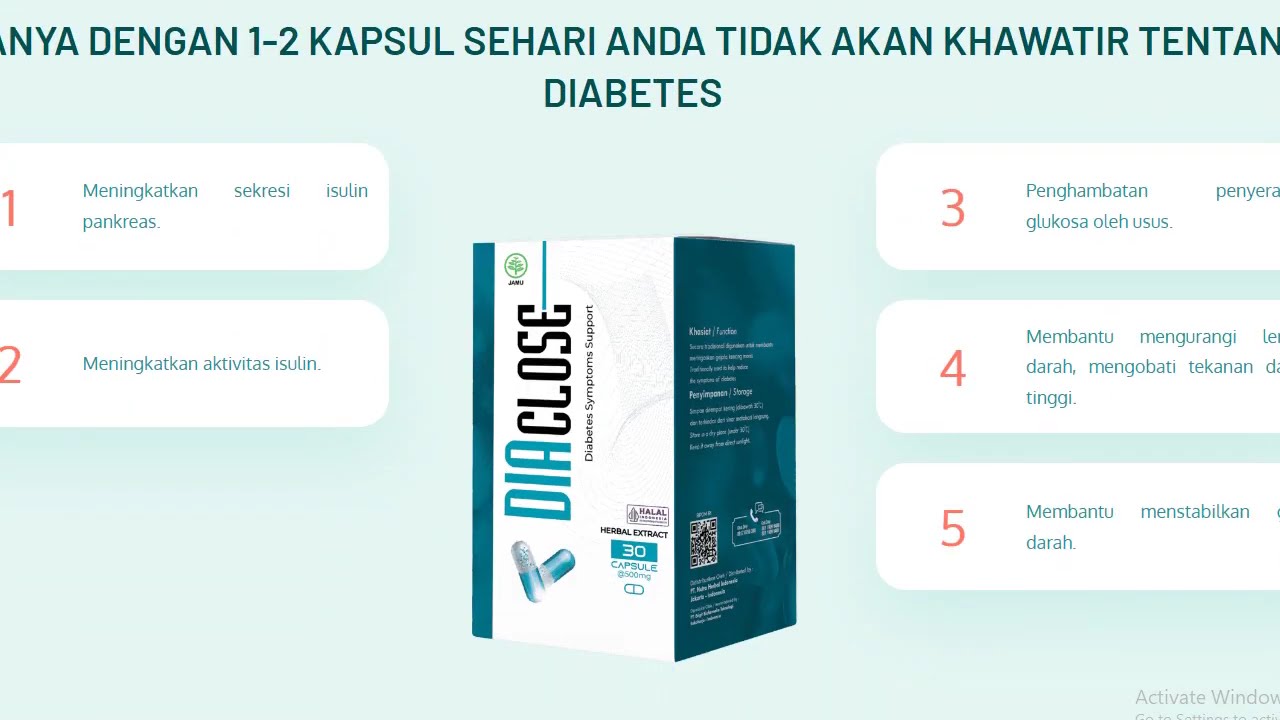 Diaclose &ndash; Dukungan Alami untuk Kesehatan Penderita Diabetes